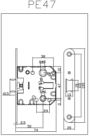 PE47 Lockbody